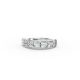Cushion Shape Diamond Anniversary Band in Gold