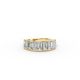 Emerald Shape Diamond Anniversary Band in Gold