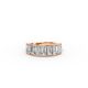 Emerald Shape Diamond Anniversary Band in Gold