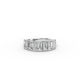 Emerald Shape Diamond Anniversary Band in Gold