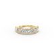 Heart Shape Diamond Anniversary Band in Gold