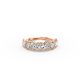 Heart Shape Diamond Anniversary Band in Gold