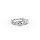 Heart Shape Diamond Anniversary Band in Gold