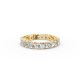 Cushion Shape Diamond Eternity Bands in Gold