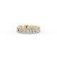 Oval Shape Diamond Eternity Bands in Gold