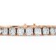 Cushion Shape Diamond Bracelets in Gold