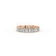 Princess Shape Diamond Eternity Bands in Gold