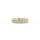 Radiant Shape Diamond Eternity Bands in Gold