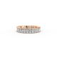 Radiant Shape Diamond Eternity Bands in Gold