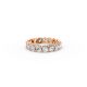 Round Shape Diamond Eternity Bands in Gold