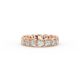 Cushion Shape Diamond Eternity Bands in Gold