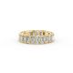 Emerald Shape Diamond Eternity Bands in Gold