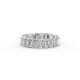 Emerald Shape Diamond Eternity Bands in Gold