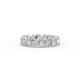 Heart Shape Diamond Eternity Bands in Gold