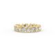 Heart Shape Diamond Eternity Bands in Gold