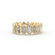 Marquise Shape Diamond Eternity Bands in Gold