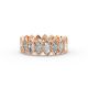 Marquise Shape Diamond Eternity Bands in Gold