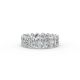 Oval Shape Diamond Eternity Bands in Gold