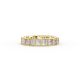 Princess Shape Diamond Eternity Bands in Gold