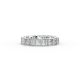 Princess Shape Diamond Eternity Bands in Gold