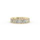 Radiant Shape Diamond Eternity Bands in Gold