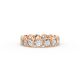 Round Shape Diamond Eternity Bands in Gold