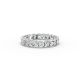 Cushion Shape Diamond Eternity Bands in Gold