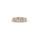 Emerald Shape Diamond Eternity Bands in Gold