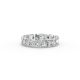 Heart Shape Diamond Eternity Bands in Gold