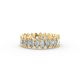 Marquise Shape Diamond Eternity Bands in Gold