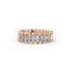 Marquise Shape Diamond Eternity Bands in Gold