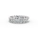 Oval Shape Diamond Eternity Bands in Gold
