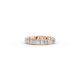 Princess Shape Diamond Eternity Bands in Gold