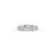 Princess Shape Diamond Eternity Bands in Gold