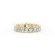 Round Shape Diamond Eternity Bands in Gold