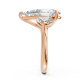 Pear Shape 14K White Gold 3-stone Bridal Rings