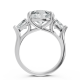 Pear Shape 14K White Gold 3-stone Bridal Rings