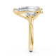 Pear Shape 14K White Gold 3-stone Bridal Rings