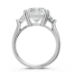 Radiant 14K White Gold Fashion Bridal Ring