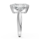 Radiant 14K White Gold Fashion Bridal Ring