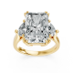 Radiant 14K White Gold Fashion Bridal Ring
