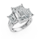 Emerald 14K White Gold Fashion Bridal Ring