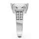 Emerald 14K White Gold Fashion Bridal Ring