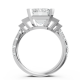 Emerald 14K White Gold Fashion Bridal Ring