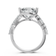 Pear Shape 14K White Gold Fashion Bridal Ring
