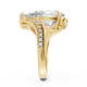 Pear Shape 14K White Gold Fashion Bridal Ring