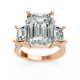 Emerald 14K White Gold Fashion Bridal Ring