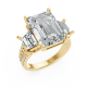 Emerald 14K White Gold Fashion Bridal Ring