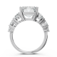 Emerald 14K White Gold Fashion Bridal Ring
