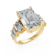 Emerald 14K White Gold Fashion Bridal Ring